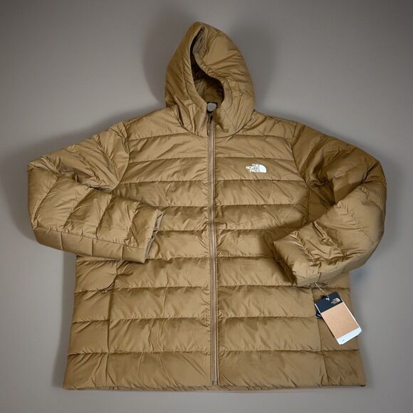 The North Face Aconcagua 3 Hooded Men's Puffer Jacket Utility Brown 2XL - Picture 1 of 11